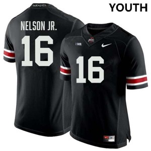 Youth Keenan Nelson Jr. Black Ohio State Buckeyes #16 Football 2025-26 Jersey 151408-105