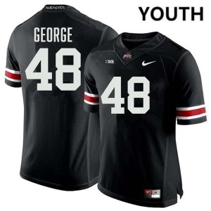 Youth Logan George Black Ohio State Buckeyes #48 Football High School Jersey 741598-869
