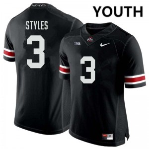 Youth Lorenzo Styles Jr. Black Ohio State Buckeyes #3 Football Limited Jersey 291073-537