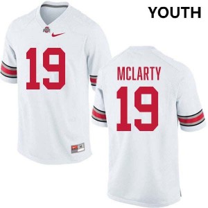 Youth Nick McLarty White Ohio State Buckeyes #19 Football Official Jersey 146672-627