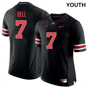 Youth Phillip Bell Blackout Ohio State Buckeyes #7 Football Stitched Jersey 197728-515