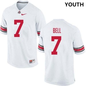 Youth Phillip Bell White Ohio State Buckeyes #7 Football 2025 Jersey 619732-362