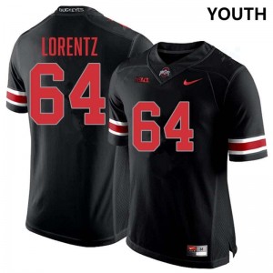 Youth Simon Lorentz Blackout Ohio State Buckeyes #64 Football Embroidery Jersey 208862-980