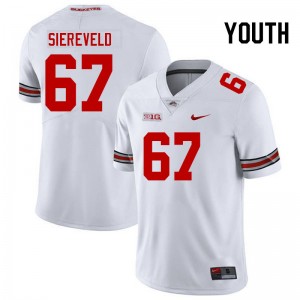Youth Austin Siereveld White Ohio State Buckeyes #67 Football Game Jersey 176911-501