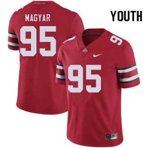 Youth Casey Magyar Red Ohio State Buckeyes #95 Football Player Jersey 962320-671