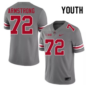 Youth Deontae Armstrong Grey Ohio State Buckeyes #72 Football 2025-26 Jersey 980960-738