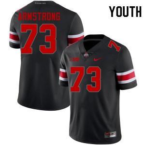 Youth Devontae Armstrong Blackout Ohio State Buckeyes #73 Football Game Jersey 718237-151
