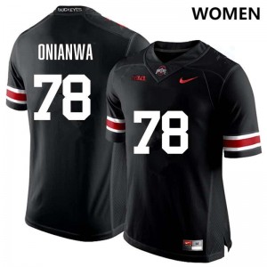 Youth Ethan Onianwa Black Ohio State Buckeyes #78 Football Limited Jersey 457451-395