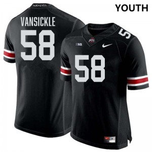 Youth Gabe VanSickle Black Ohio State Buckeyes #58 Football Player Jersey 221501-431