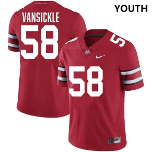 Youth Gabe VanSickle Red Ohio State Buckeyes #58 Football Stitched Jersey 345397-227