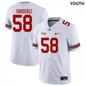 Youth Gabe VanSickle White Ohio State Buckeyes #58 Football High School Jersey 336724-163