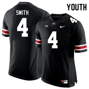 Youth Jeremiah Smith Black Ohio State Buckeyes #4 Football Replica Jersey 406588-296