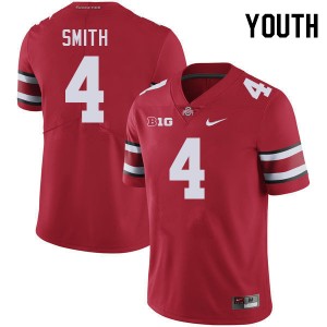 Youth Jeremiah Smith Red Ohio State Buckeyes #4 Football High School Jersey 769908-862
