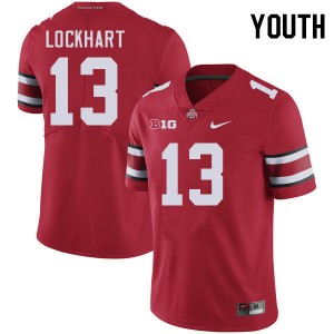Youth Miles Lockhart Red Ohio State Buckeyes #13 Football Official Jersey 501727-820