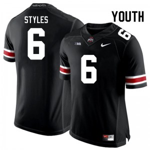 Youth Sonny Styles Black Ohio State Buckeyes #6 Football Player Jersey 669740-930