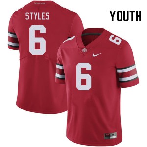 Youth Sonny Styles Red Ohio State Buckeyes #6 Football NCAA Jersey 781748-424