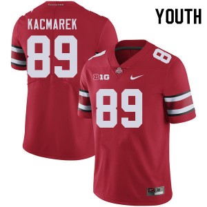 Youth Will Kacmarek Red Ohio State Buckeyes #89 Football Embroidery Jersey 547892-569