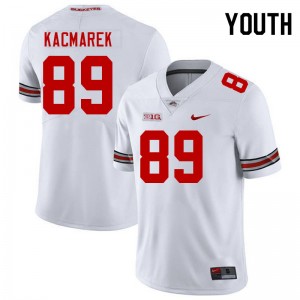 Youth Will Kacmarek White Ohio State Buckeyes #89 Football Game Jersey 640578-717