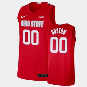 Men Custom Scarlet Ohio State Buckeyes #00 Basketball Official Jersey 777525-984